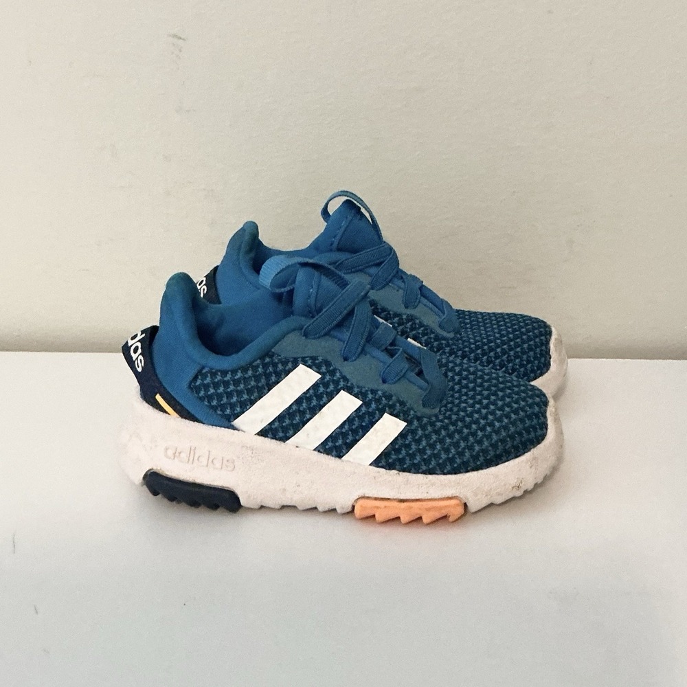 Adidas Unisex-Child Racer Tr 2.0 Running Shoe Sz 5K Toddler Blue Sneakers Tennis